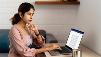 person writing a blog post-1